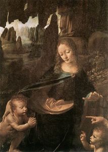 429px-Leonardo_da_Vinci_-_Virgin_of_the_Rocks_(detail)_-_WGA12695