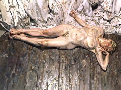 lucian freud lying by the rags 1989-1990